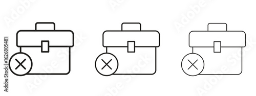 Unemployment icon. Hand drawn minimalism style vector illustration