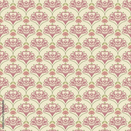 Seamless  Moroccan Pattern concept pink and white. Weaving seamless pattern Moroccan style. Design for fashion texture, fabric, clothing, wrapping, wallpaper, Moroccan style, print ethnic Morocco art.
