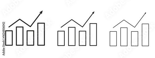 Stagflation icon. Hand drawn minimalism style vector illustration