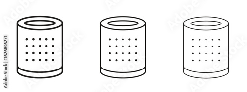 Smart speaker icon. Hand drawn minimalism style vector illustration
