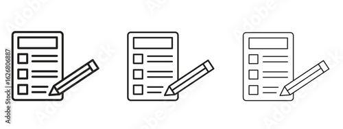 Requirements icon. Hand drawn minimalism style vector illustration