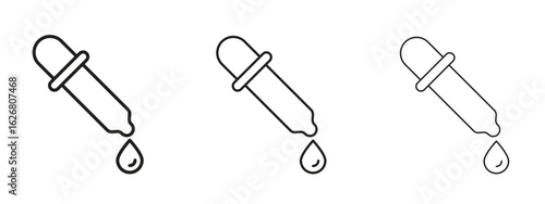 Pipette icon. Hand drawn minimalism style vector illustration