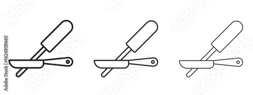 Knife sharpener icon. Hand drawn minimalism style vector illustration