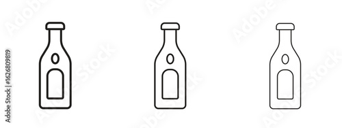 Gin icon. Hand drawn minimalism style vector illustration