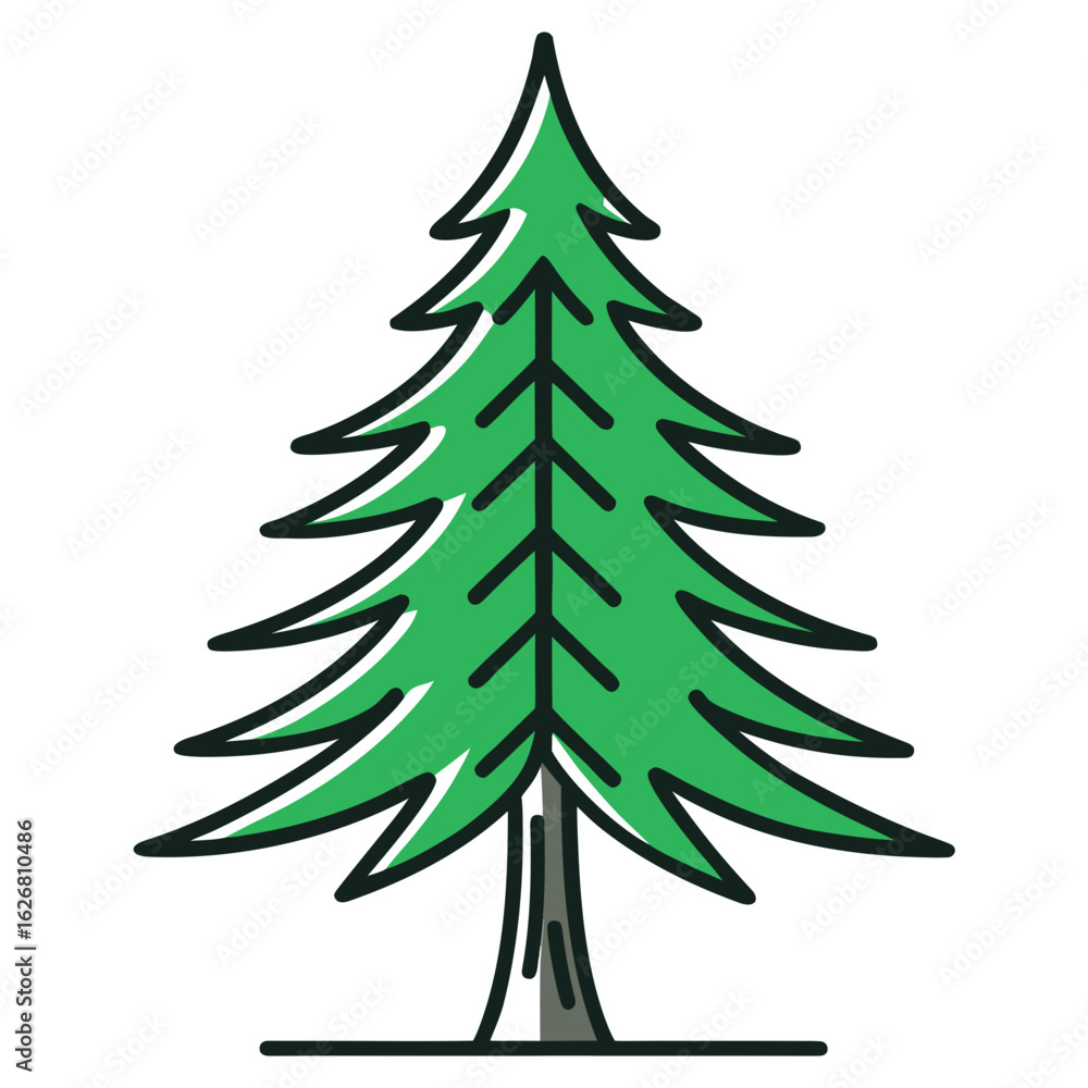 Obraz premium christmas tree vector