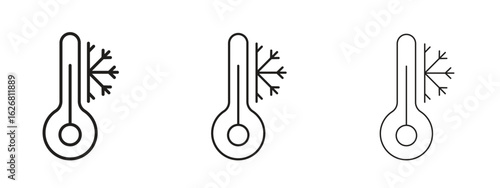 Cold icon. Hand drawn minimalism style vector illustration
