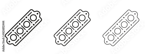 Car gasket icon. Hand drawn minimalism style vector illustration