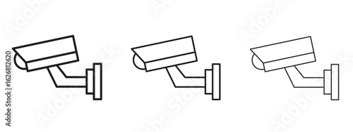 CCTV icon. Hand drawn minimalism style vector illustration