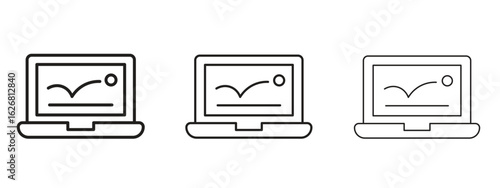 Bounce rate icon. Hand drawn minimalism style vector illustration