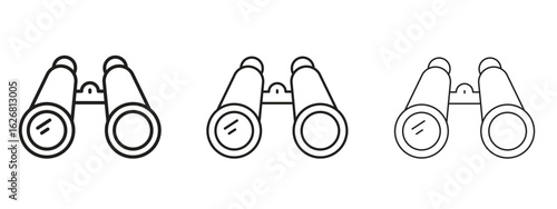 Binoculars icon. Hand drawn minimalism style vector illustration