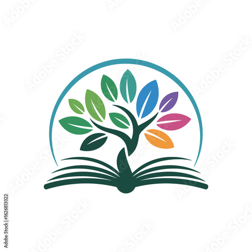 Unique education logo Modern and minimalist vector and abstract logo