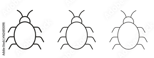Bedbug icon. Hand drawn minimalism style vector illustration