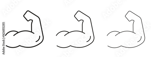 Arm icon. Hand drawn minimalism style vector illustration