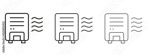 Air purifier icon. Hand drawn minimalism style vector illustration