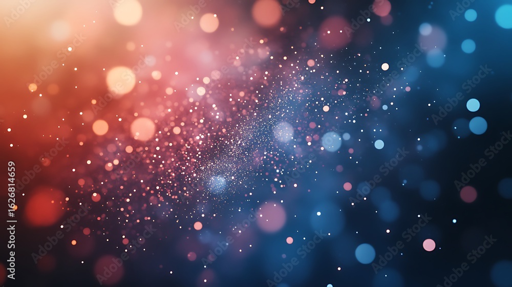 Fototapeta premium Vivid colored dots glowing with soft dreamy effect high resolution picture