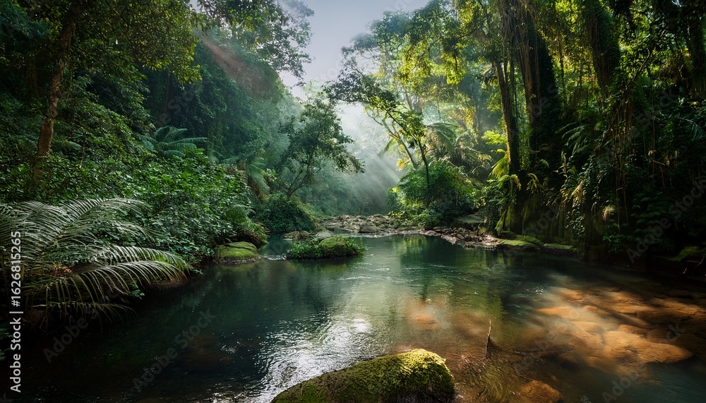 Obraz premium river in the jungle