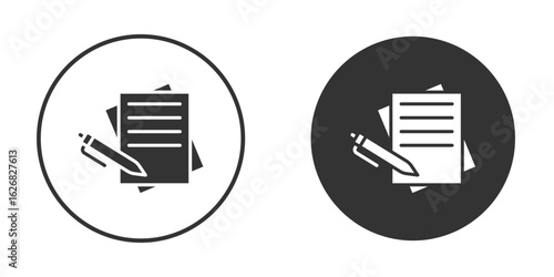 Wills and trusts icon vector silhouette in black. simple flat icon vector.