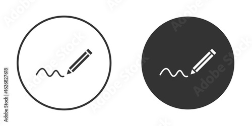 Write icon vector silhouette in black. simple flat icon vector.