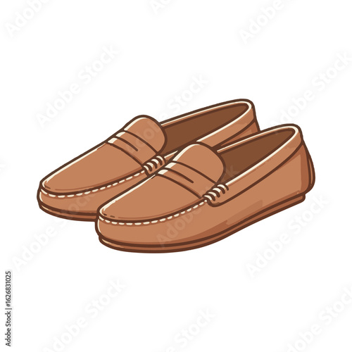 
loafer shoe illustration design
