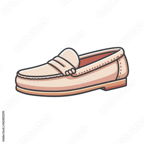 
loafer shoe illustration design
