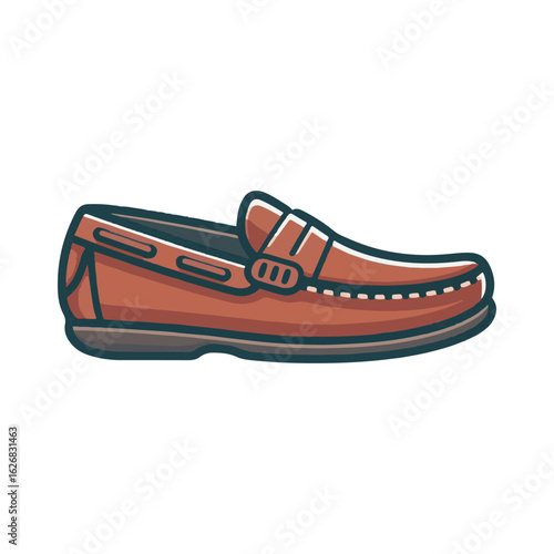 
loafer shoe illustration design
