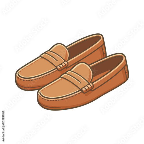 
loafer shoe illustration design
