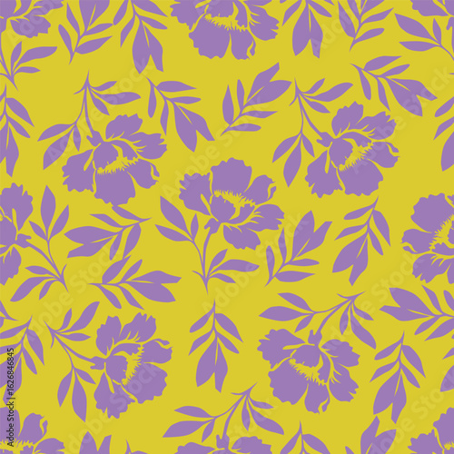 Vintage seamless floral pattern. Liberty style background of small pastel colorful flowers. Small flowers scattered over a white background. Stock vector for printing on surfaces
