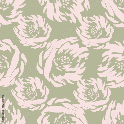 Vintage seamless floral pattern. Liberty style background of small pastel colorful flowers. Small flowers scattered over a white background. Stock vector for printing on surfaces