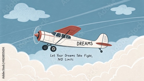 Let Your Dreams Take Flight with Inspiring Retro Airplane Artwork