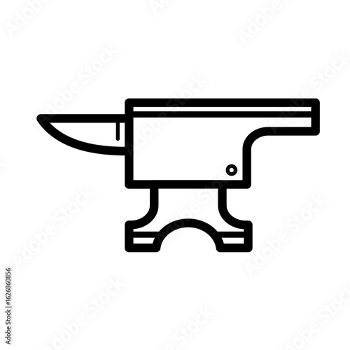 Anvil, blacksmith tool - vector icon
