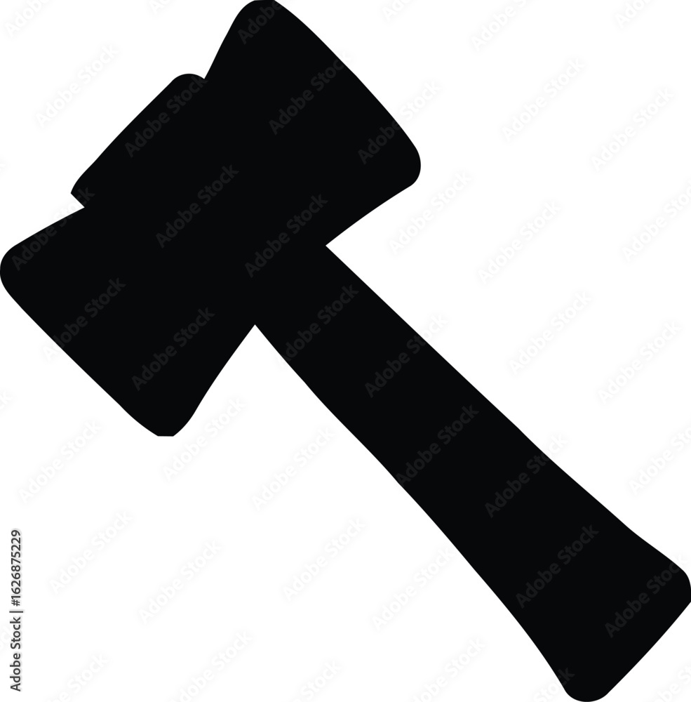 Fototapeta premium Hammer mallet vector editable icon illustration.