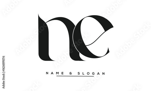 NE, EN Abstract Letters Logo Monogram
