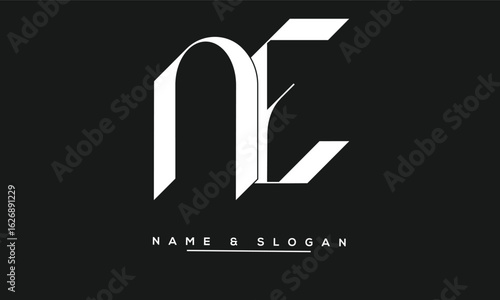 NE, EN Abstract Letters Logo Monogram