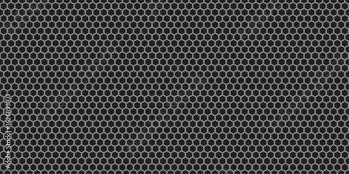 Wallpaper Mural A sleek, seamless pattern of a dark metallic grid creates a contemporary, industrial black and white background texture Torontodigital.ca