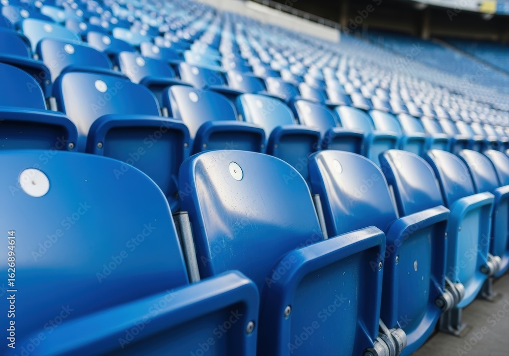 Naklejka premium An authentic view of stadium seating