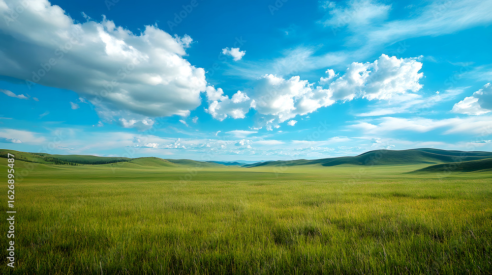 Wide Perspective Vast Green Plains Wide Perspective Vast Green Plains