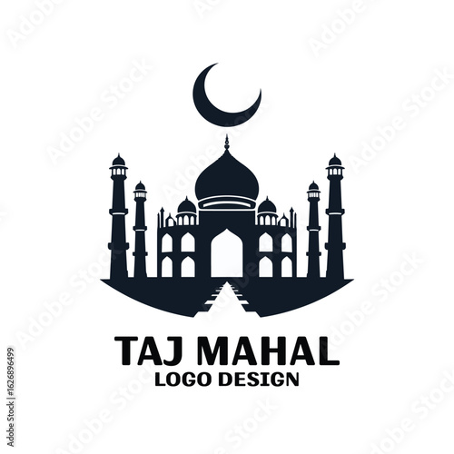 Taj Mahal Vector Logo Design