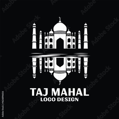 Taj Mahal Vector Logo Design