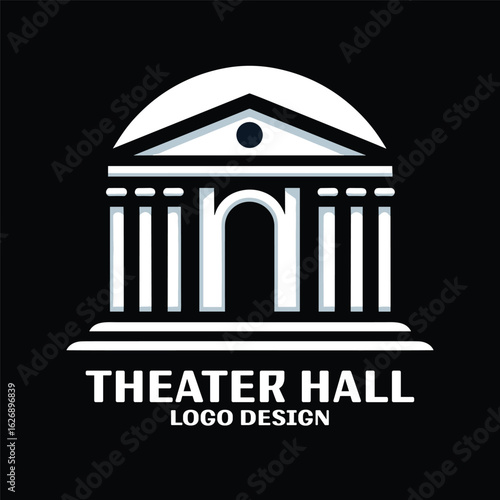 Theater Hall Vector Logo Design