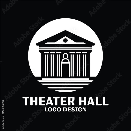 Theater Hall Vector Logo Design