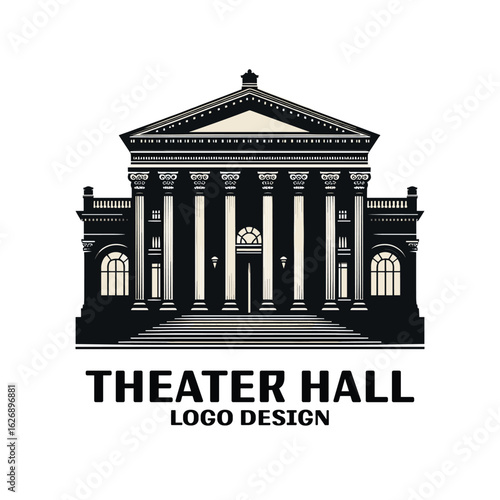 Theater Hall Vector Logo Design