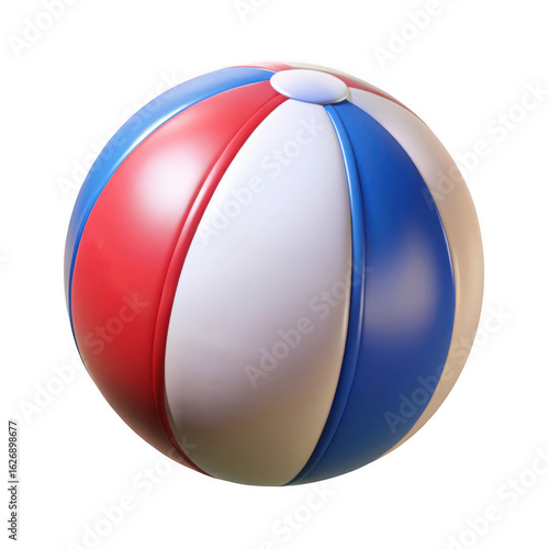 Free Download 3d classic beach ball isolated on transparent background - GFXLoad