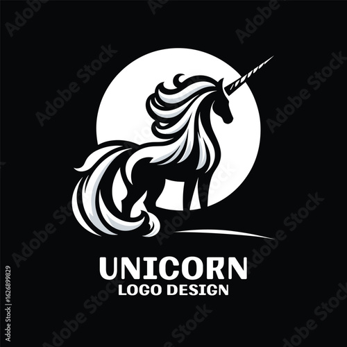 Unicorn Vector Logo Design