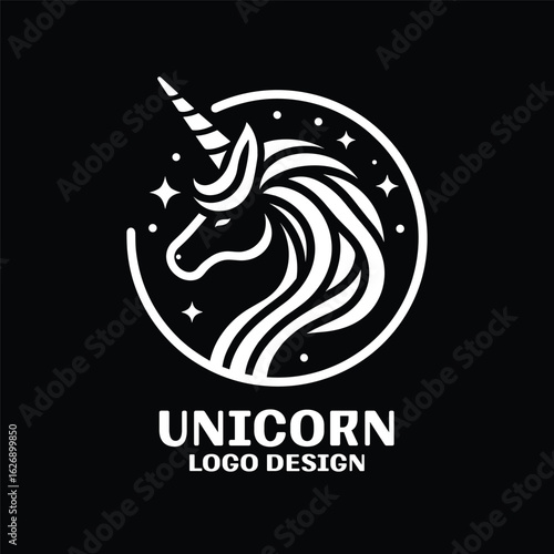 Unicorn Vector Logo Design