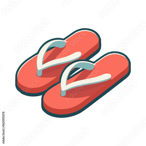 
flip flop illustration design