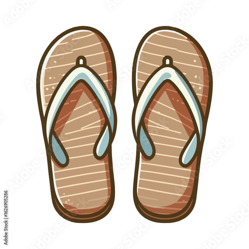 
flip flop illustration design