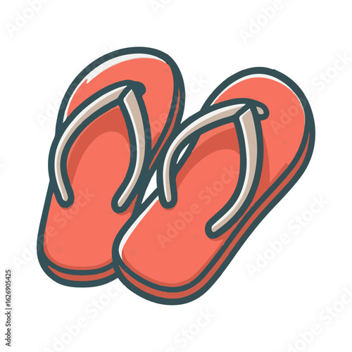 
flip flop illustration design