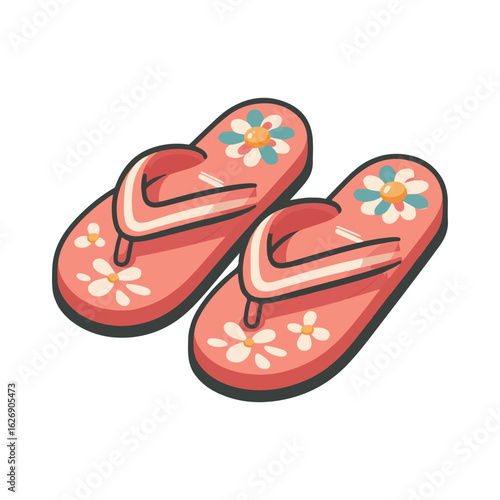
flip flop illustration design
