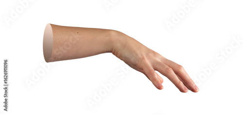 Photos Hand of female in horizontal extended posture with bent wrist, delicate side vie