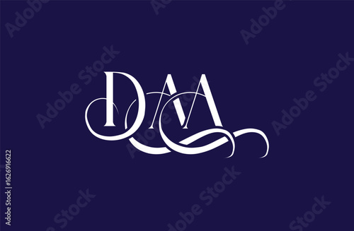 Initial DAA letter logo design. Elegant Monogram Logo Design with Decorative Elements and Typography